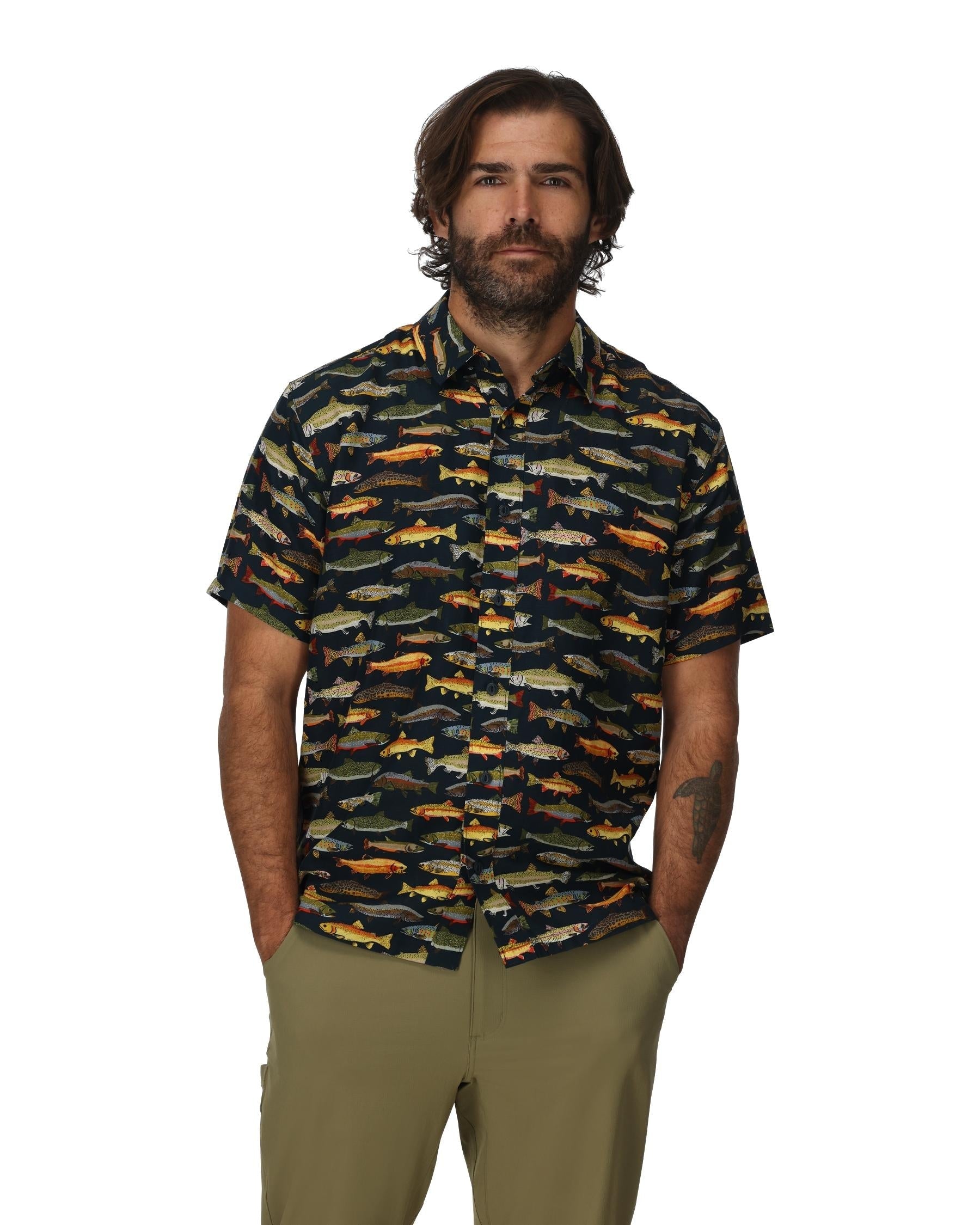 MEN'S TAILOUT SHORT SLEEVE SHIRT - NATURAL