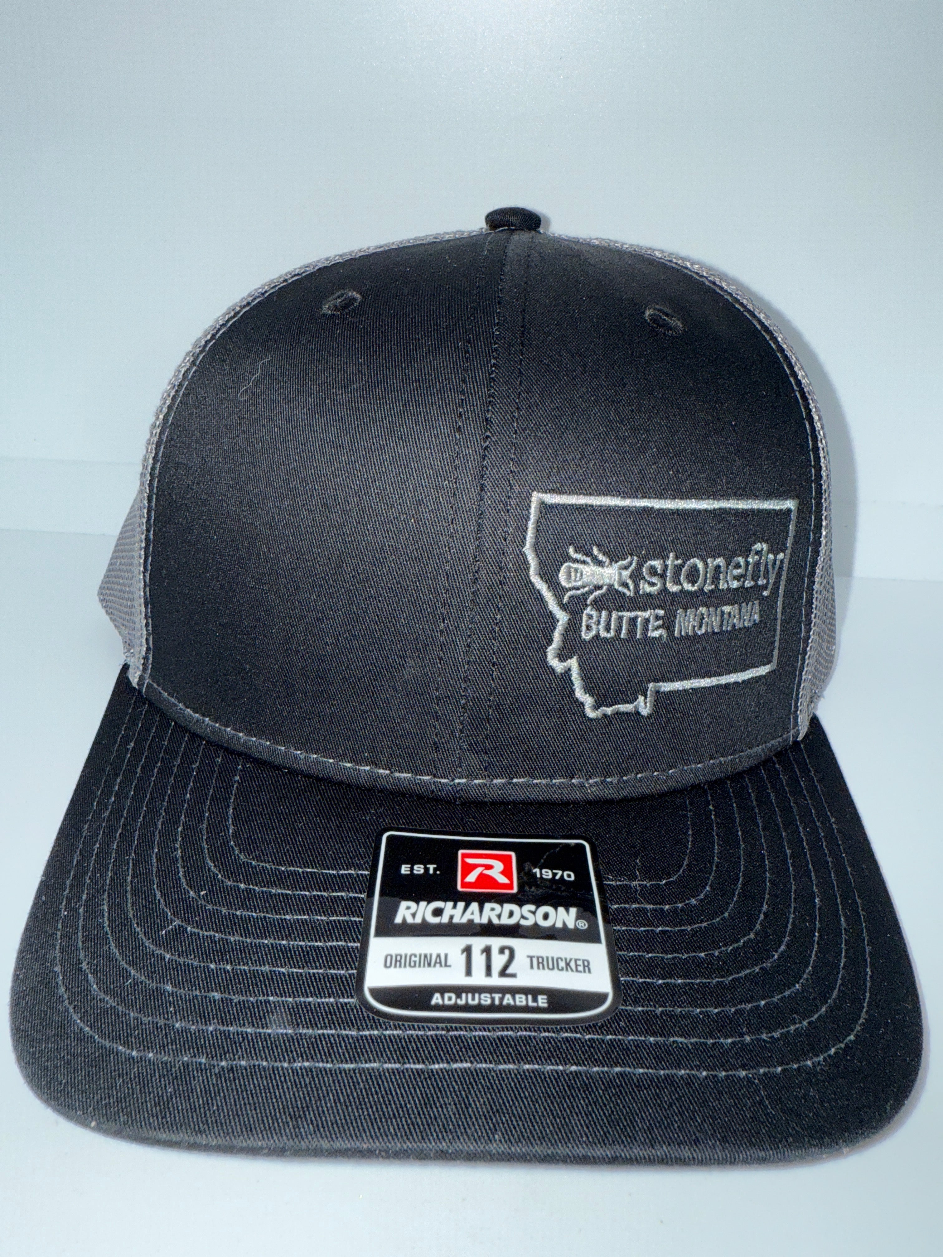 MT STATE OUTLINE STONEFLY LOGO HAT
