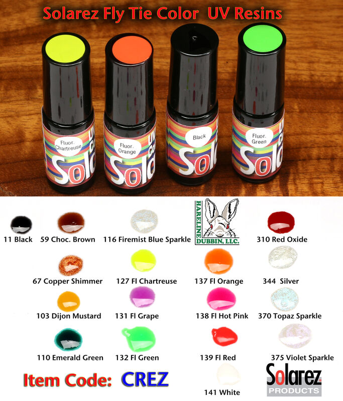 SOLAREZ UV FLY TIE COLOR 5 GRAM BOTTLE WITH BRUSH