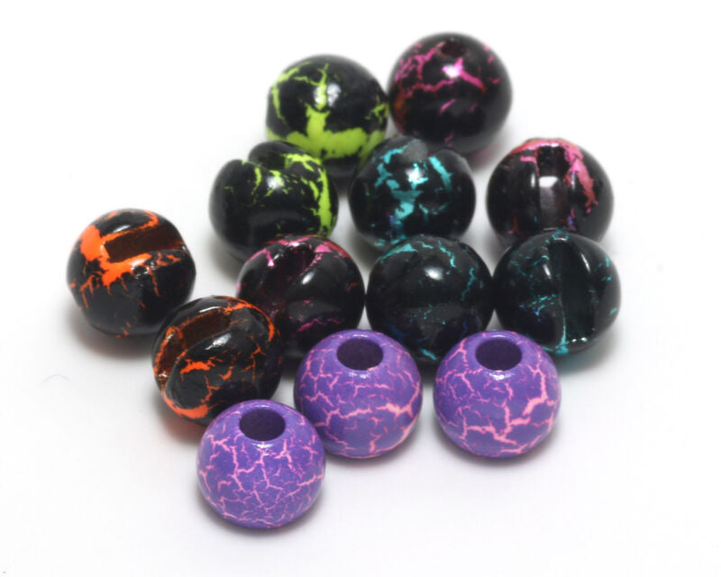 CRACKLE SLOTTED TUNGSTEN BEADS