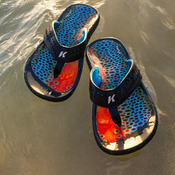 FISH FLIP W/ FIXED KLING-ON SOLES, BLACK OLIVE