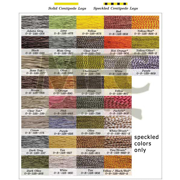 CENTIPEDE LEGS SPECKLED