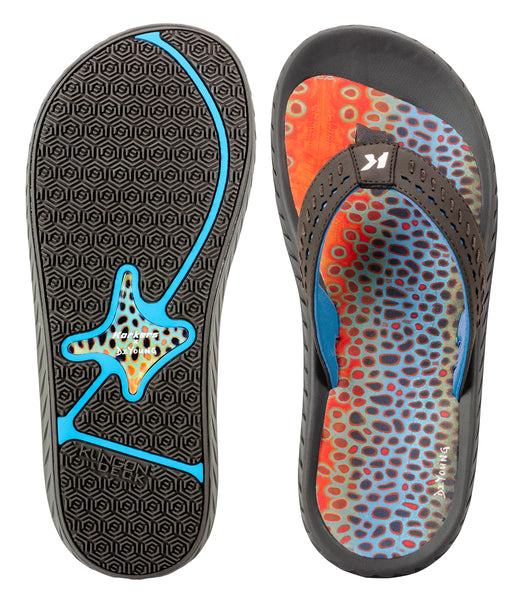 FISH FLIP W/ FIXED KLING-ON SOLES, BLACK OLIVE